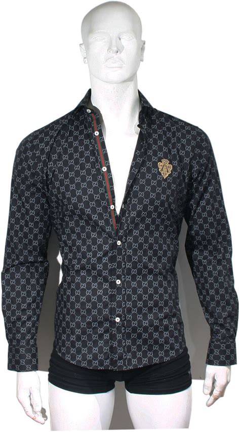 gucci men's floral dress shirt long sleeve|Gucci dress shirt snake.